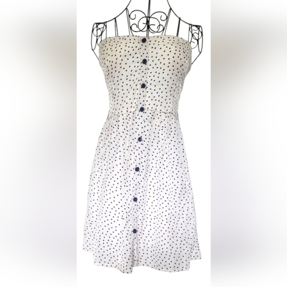 Papaya Polka Dot Strapless Dress - Picture 1 of 6